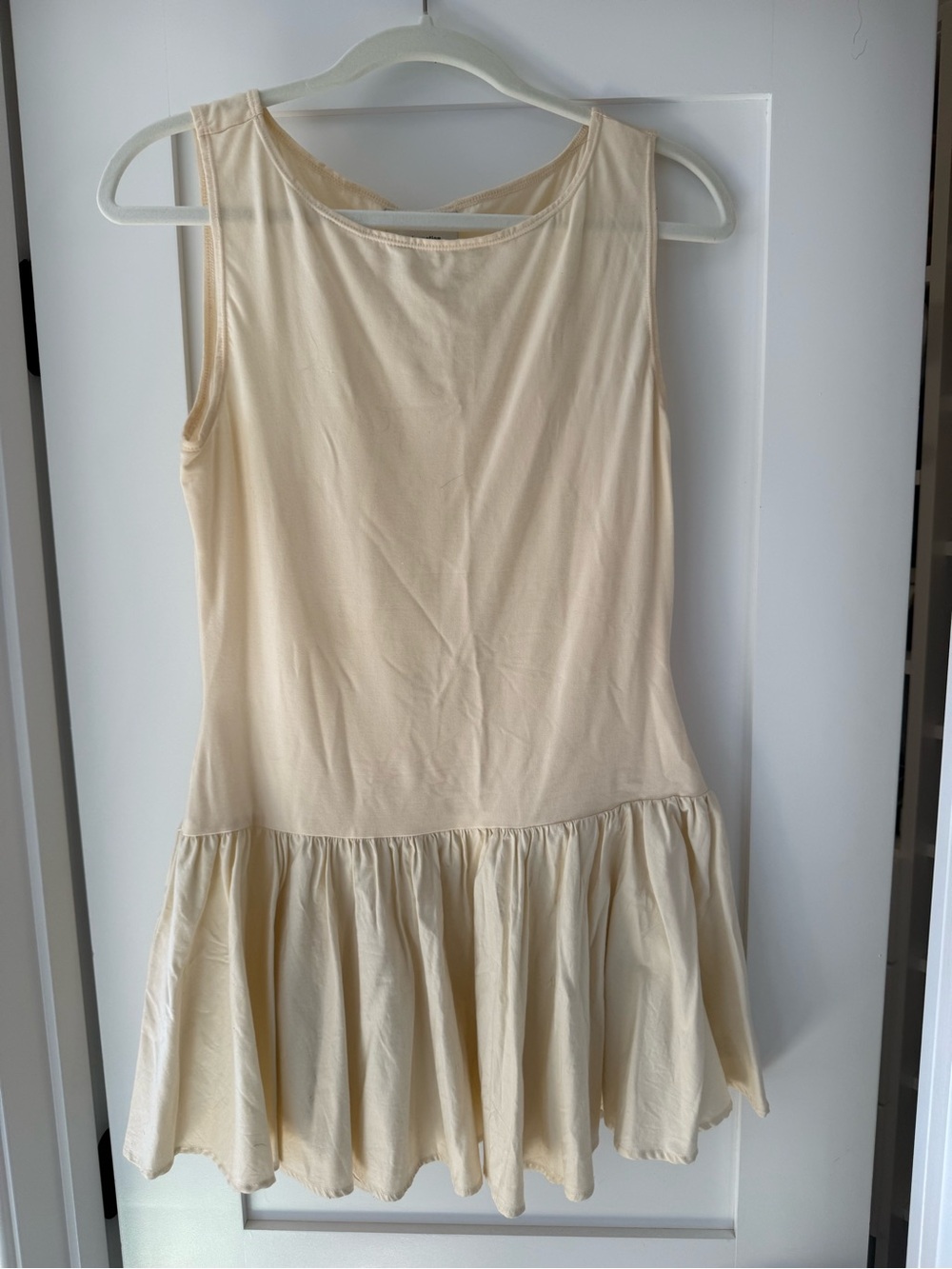 Reformation Defina Knit Dress Ivory - Size M